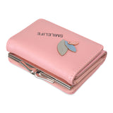 NFI essentials Fashion PU Leather Women's Mini Clutch Wallet | Girls Leaf Bi-fold Card Holder | Womens Purse Small Clutch Wallet - AYAHA ENTERPRISES PRIVATE LIMITED