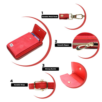 NFI essentials Girls Women Women's Mobile Cell Phone Holder Pocket Wallet - AYAHA ENTERPRISES PRIVATE LIMITED