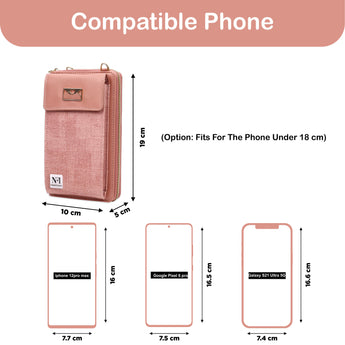 NFI essentials Girls Women Women's Mobile Cell Phone Holder Pocket Wallet - AYAHA ENTERPRISES PRIVATE LIMITED