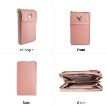 NFI essentials Girls Women Women's Mobile Cell Phone Holder Pocket Wallet Hand Purse Clutch Crossbody Sling Bag - AYAHA ENTERPRISES PRIVATE LIMITED