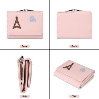 NFI essentials Paris Eiffel Tower Multi Fold Women's Wallet, Holding Credit Card Cash & Coins Small Purse Clutch for Girls Mini Wallet - AYAHA ENTERPRISES PRIVATE LIMITED