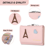 NFI essentials Paris Eiffel Tower Multi Fold Women's Wallet, Holding Credit Card Cash & Coins Small Purse Clutch for Girls Mini Wallet - AYAHA ENTERPRISES PRIVATE LIMITED