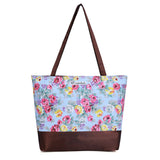 NFI essentials Tote Bag for Women with Zip, Stylish Polyester Canvas Blend Handbag - AYAHA ENTERPRISES PRIVATE LIMITED