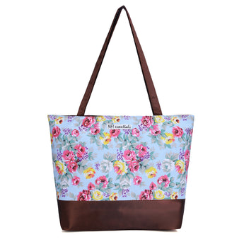 NFI essentials Tote Bag for Women with Zip, Stylish Polyester Canvas Blend Handbag - AYAHA ENTERPRISES PRIVATE LIMITED