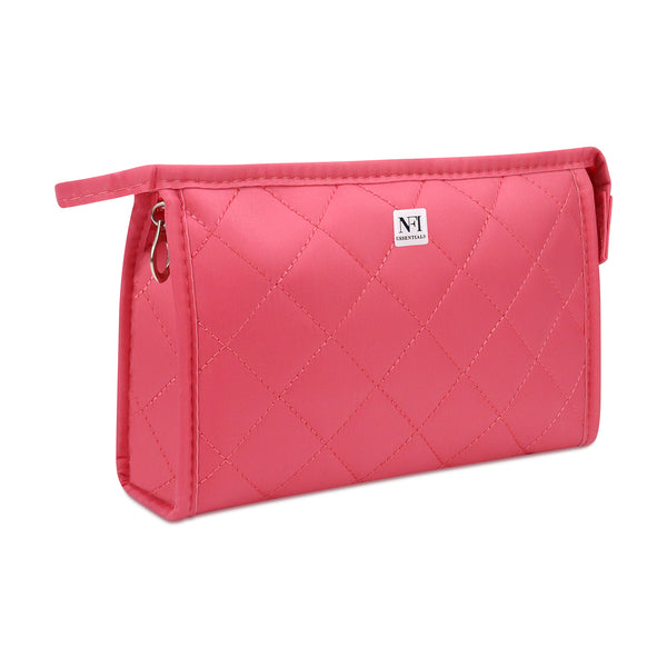 Pink Polyester Handbag Makeup Vanity Case, Rectangle at Rs 280/piece in New  Delhi
