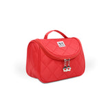 NFI essentials Solid Color Cosmetic Pouch | Makeup Pouch | Vanity Case | Jewellery Pouch | Stationery Pencil Case | Makeup Travel Bag | Travel Organiser | Bridal Gift (Y26 RED Cosmetic Pouch) - AYAHA ENTERPRISES PRIVATE LIMITED
