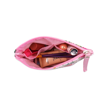 NFI essentials PU Floral Print Makeup Pouch for Women, Stylish Pouches for Makeup Accessories & Travel Organiser, Cosmetic Pouch - AYAHA ENTERPRISES PRIVATE LIMITED