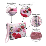 NFI essentials PU Floral Print Makeup Pouch for Women, Stylish Pouches for Makeup Accessories & Travel Organiser, Cosmetic Pouch - AYAHA ENTERPRISES PRIVATE LIMITED