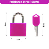 Set of 4 Suitcase Locks, Multicolor Luggage Padlocks Set, Lock with Keys - AYAHA ENTERPRISES PRIVATE LIMITED