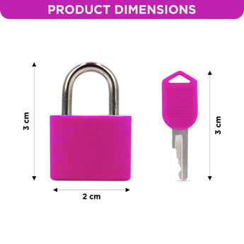 Set of 4 Suitcase Locks, Multicolor Luggage Padlocks Set, Lock with Keys - AYAHA ENTERPRISES PRIVATE LIMITED