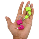Set of 4 Suitcase Locks, Multicolor Luggage Padlocks Set, Lock with Keys - AYAHA ENTERPRISES PRIVATE LIMITED