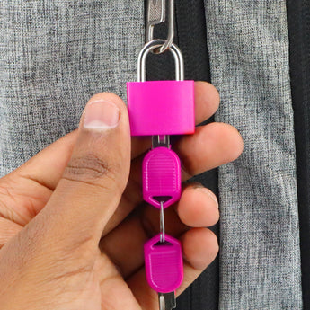 Set of 4 Suitcase Locks, Multicolor Luggage Padlocks Set, Lock with Keys - AYAHA ENTERPRISES PRIVATE LIMITED