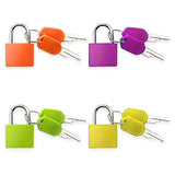 Set of 4 Suitcase Locks, Multicolor Luggage Padlocks Set, Lock with Keys - AYAHA ENTERPRISES PRIVATE LIMITED