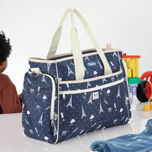 Baby Diaper Nappy Changing New Born Baby Diaper Bag Mother Bag Mummy Bag Handbag (Blue)