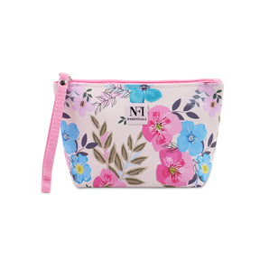NFI essentials PU Floral Print Makeup Pouch for Women, Stylish Pouches for Makeup Accessories & Travel Organiser, Cosmetic Pouch - AYAHA ENTERPRISES PRIVATE LIMITED