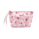 Floral Print Cosmetic Pouch | Makeup Pouch | Vanity Case | Travel Organiser | Size: 21x13x6.5cm - AYAHA ENTERPRISES PRIVATE LIMITED