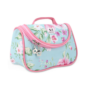 NFI essentials Floral Print Cosmetics Pouch Makeup Pouch Vanity Case Jewellery Pouch Stationery Pencil Case Travel Organiser Travel Pouch Bridal Gift (Y43) - AYAHA ENTERPRISES PRIVATE LIMITED