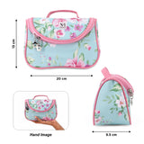 NFI essentials Floral Print Cosmetics Pouch Makeup Pouch Vanity Case Jewellery Pouch Stationery Pencil Case Travel Organiser Travel Pouch Bridal Gift (Y43) - AYAHA ENTERPRISES PRIVATE LIMITED