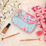 NFI essentials Floral Print Cosmetics Pouch Makeup Pouch Vanity Case Jewellery Pouch Stationery Pencil Case Travel Organiser Travel Pouch Bridal Gift (Y43) - AYAHA ENTERPRISES PRIVATE LIMITED