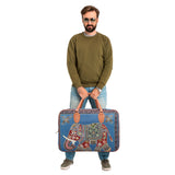 NFI essentials Elephant Print Canvas Duffle Travel Bag - AYAHA ENTERPRISES PRIVATE LIMITED