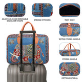 NFI essentials Elephant Print Canvas Duffle Travel Bag - AYAHA ENTERPRISES PRIVATE LIMITED
