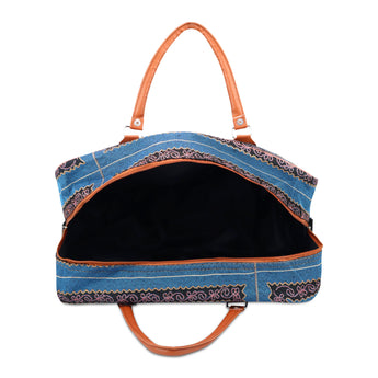 NFI essentials Elephant Print Canvas Duffle Travel Bag - AYAHA ENTERPRISES PRIVATE LIMITED