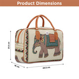 NFI essentials Canvas Duffle Travel Bag for Men and Women, Luggage Travelling Bags for Women, Stylish Duffel Cabin Size Air Bag (21L) - AYAHA ENTERPRISES PRIVATE LIMITED