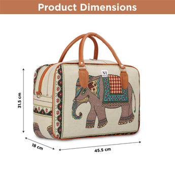 NFI essentials Canvas Duffle Travel Bag for Men and Women, Luggage Travelling Bags for Women, Stylish Duffel Cabin Size Air Bag (21L) - AYAHA ENTERPRISES PRIVATE LIMITED