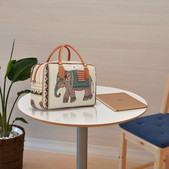 NFI essentials Canvas Duffle Travel Bag for Men and Women, Luggage Travelling Bags for Women, Stylish Duffel Cabin Size Air Bag (21L) - AYAHA ENTERPRISES PRIVATE LIMITED