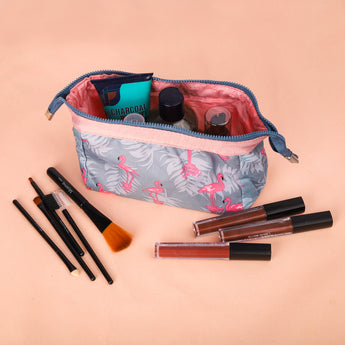 NFI essentials Printed Cosmetic Pouch | Makeup Pouch | Vanity Kit | Jewelery Travel Organiser - AYAHA ENTERPRISES PRIVATE LIMITED