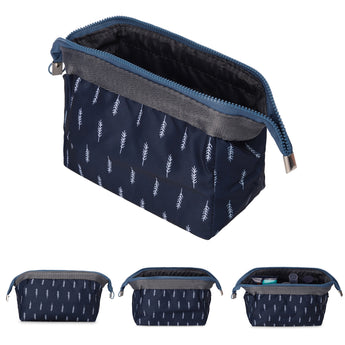 Printed Cosmetic Pouch | Makeup Pouch | Vanity Case | Travel Organiser | Size: 20x13.5x8.5cm - AYAHA ENTERPRISES PRIVATE LIMITED