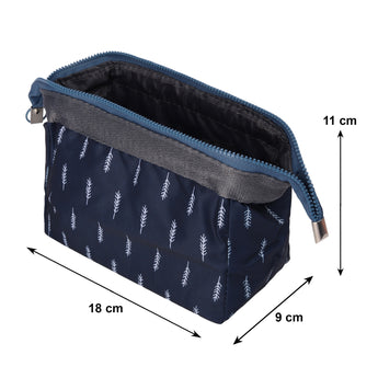 Printed Cosmetic Pouch | Makeup Pouch | Vanity Case | Travel Organiser | Size: 20x13.5x8.5cm - AYAHA ENTERPRISES PRIVATE LIMITED