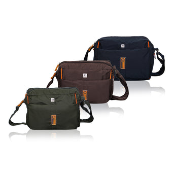 NFI essentials Men's Side Bag Pack of 3 Stylish Travel Office Business Messenger Bag for Men Women - AYAHA ENTERPRISES PRIVATE LIMITED