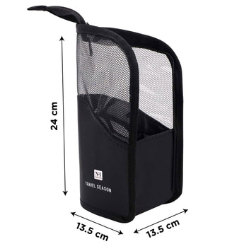NFI essentials Makeup Brush Organizer Bag for Women, Portable Makeup Brush Holder Travel Makeup Brush Case Standing Zipper Waterproof Cosmetic Brush Pouch (Copy) - AYAHA ENTERPRISES PRIVATE LIMITED