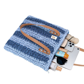 NFI essentials Knitted Straw Wicker Bags for Women & Girls Braided Woven Design Handmade Crafted Handbags Summer Beach Traditional Hobo Bag Tote Best Gift for Ladies