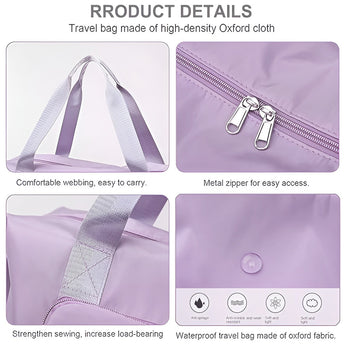 NFI essentials Foldable Travel Bag 41 litres Travel Bag for Women & Men Expandable Duffle Bags for Luggage, Multipurpose Hand Bag for Ladies Lightweight,Weekender Overight (Copy) (Copy) (Copy) (Copy) - AYAHA ENTERPRISES PRIVATE LIMITED