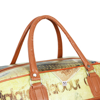 NFI essentials Printed Duffel Bag for Travel Men and Women's, Weekender Bags for Travelling Stylish Travel Hand Bag for Luggage 29L (Mixed Design) - AYAHA ENTERPRISES PRIVATE LIMITED