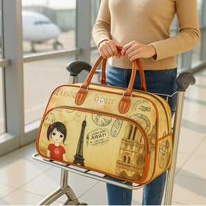 NFI essentials Printed Duffel Bag for Travel Men and Women's, Weekender Bags for Travelling Stylish Travel Hand Bag for Luggage 29L (Mixed Design) - AYAHA ENTERPRISES PRIVATE LIMITED