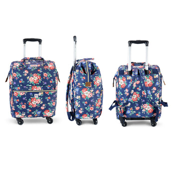 NFI essentials Nylon Travel Trolley Bag Duffle Dual Function Travelling Trolley & Backpack Storage Bag for Women Turn Baby Daiper Backpacks - AYAHA ENTERPRISES PRIVATE LIMITED