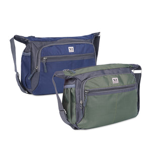 NFI essentials Men's Sling Bag Stylish Cross Body Travel Office Business Messenger Bag