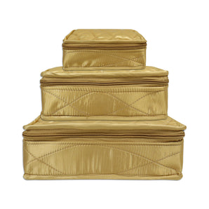 NFI essentials Set of 3 Jewellery Organizer With Multiple Compartment Bangle Holder Organizer Pouch Travel Storage case for Women