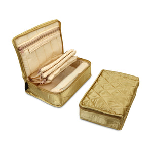 NFI essentials Lager Jewellery Organizer With Multiple Compartment Bangle Holder Organizer Pouch Travel Storage case for Women