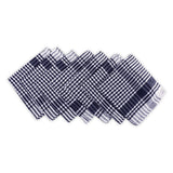 Kitchen Cleaning Cloth | Table Wiping Cloth | Multipurpose Mop Napkin | Duster Mono Checks | Size 43x43cm | Pack of 6 (Blue) - AYAHA ENTERPRISES PRIVATE LIMITED