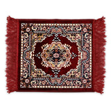 Velvet Prayer Mat | Puja Mat Aasan | Meditation Mat | Multipurpose Velvet Rug Mat | Pooja Asana| Size: 51x51cm (D1) - AYAHA ENTERPRISES PRIVATE LIMITED