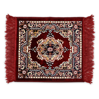 Velvet Prayer Mat | Puja Mat Aasan | Meditation Mat | Multipurpose Velvet Rug Mat | Pooja Asana| Size: 51x51cm (D1) - AYAHA ENTERPRISES PRIVATE LIMITED