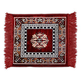 Velvet Prayer Mat | Puja Mat Aasan | Meditation Mat | Multipurpose Velvet Rug Mat | Pooja Asana| Size: 51x51cm (D3) - AYAHA ENTERPRISES PRIVATE LIMITED