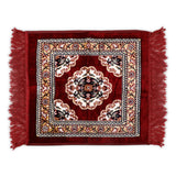 Velvet Prayer Mat | Puja Mat Aasan | Meditation Mat | Multipurpose Velvet Rug Mat | Pooja Asana| Size: 51x51cm (D5) - AYAHA ENTERPRISES PRIVATE LIMITED