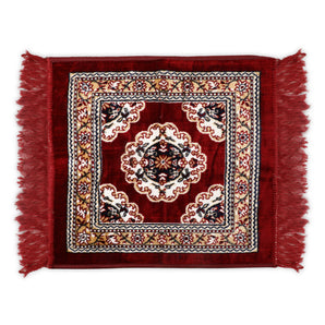 Velvet Prayer Mat | Puja Mat Aasan | Meditation Mat | Multipurpose Velvet Rug Mat | Pooja Asana| Size: 51x51cm (D5) - AYAHA ENTERPRISES PRIVATE LIMITED