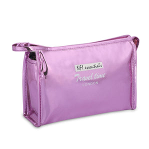 NFI essentials PU Reflective Makeup Pouch for Women, Stylish Pouches for Makeup Accessories