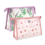 NFI essentials PU Floral Print Makeup Pouch for Women, Stylish Pouches for Makeup Accessories & Travel Organiser, Cosmetic Pouch - AYAHA ENTERPRISES PRIVATE LIMITED